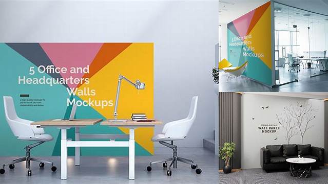 1750+ Office Wall Mockup Free High-End PSD Download