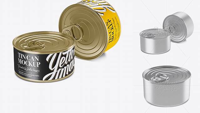 1750+ Two 150g Fish Cans PSD Mockup Download Now Free PSD Template