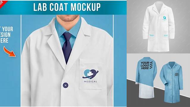 1753+ Lab Coat Mockup Psd For Free Download