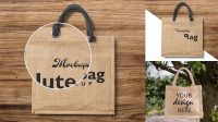 1755+ Jute Bag Mockup Free Download Smart PNG Image