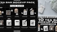 1757+ Tea Bag Mockup Download Free