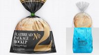 1758+ Bag with Flatbread PSD Mockup Exclusive Free Photoshop Mockup