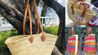 1759+ Beach Bag With Leather Handles & Bottom PSD Mockup Editable Photoshop Free Mockup