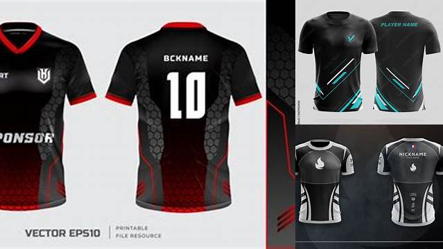 1759+ Gaming Jersey Mockup Elegant Photoshop Mockup