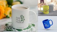 1760+ Glass Mug PSD Mockup Smart Design Template Free