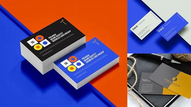 1761+ Business Card in Cover PSD Mockup Top View Free Graphic Mockup PSD