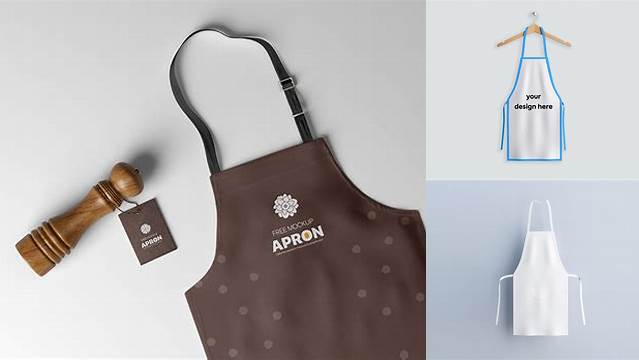 1762+ Barista Apron Mockup Creative Design PSD Free Download