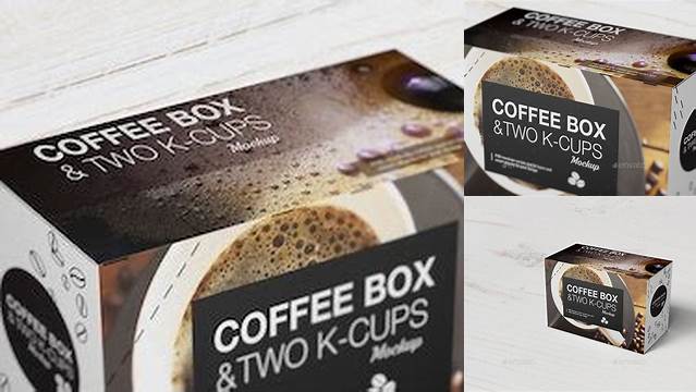 1762+ Matte Box with Two K-Cups PSD Mockup Exclusive Free Creative Resource