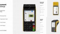 1762+ Mobile Payment Terminal PSD Mockup Download Now High-Quality PSD Template