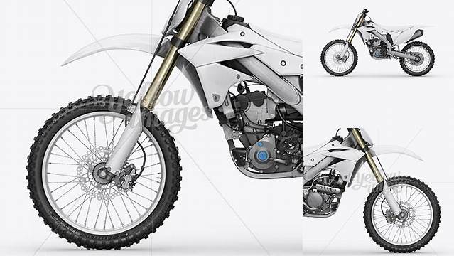 1766+ Kawasaki KX 250F PSD Mockup Left Side View Free Smart Object Templates