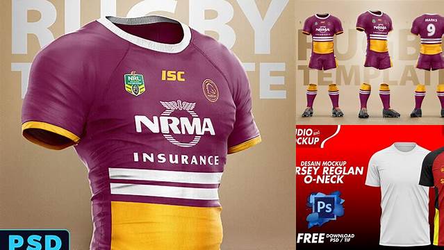 1766+ Rugby Jersey Mockup Free Include TIFF