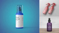 1767+ Plastic Spray Bottle PSD Mockup Creative Design Mockup