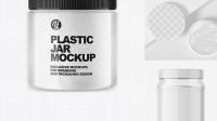 1769+ Clear Plastic Jar Mockup Free High-Quality PSD Files