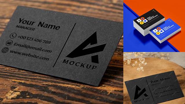 1771+ Glossy Business Cards PSD Mockup Free Premium Photoshop Template Download