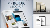 1772+ Ebook Mockup Psd Free High-Quality Editable PSD