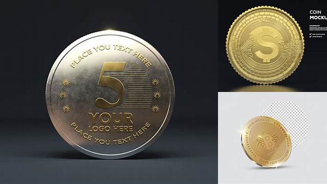 1772+ Free Realistic Detailed Coin Mockup In Psd Download Free