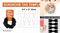 1772+ Scrunchie Tag Template Free Download Professional PSD Mockup