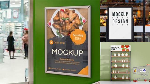 1773+ Free Supermarket Mockup Download Free