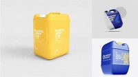 1774+ Plastic Jarry Can with Liquid PSD Mockup Download Premium PSD Resource