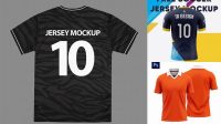 1778+ Jersey Back Mockup Photoshop Freebie