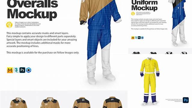 1779+ Overalls Mockup Free Design Resource