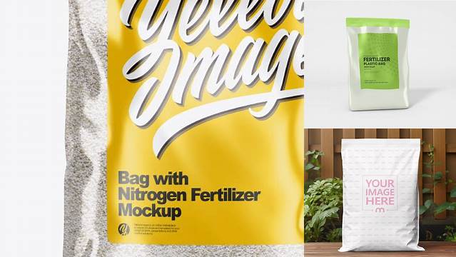 1782+ Bag with Nitrogen Fertilizer PSD Mockup Download Free