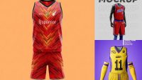 1790+ Basketball Kit Mockup Free Free PSD