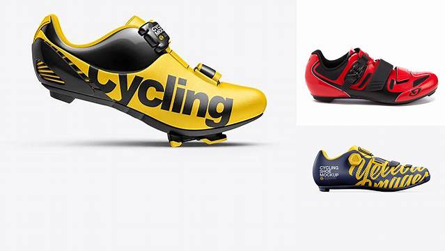 1791+ Road Cycling Shoe PSD Mockup Side View Download Free Editable PSD Template