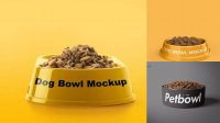 1792+ Dog Bowl Mockup Smart PNG Image