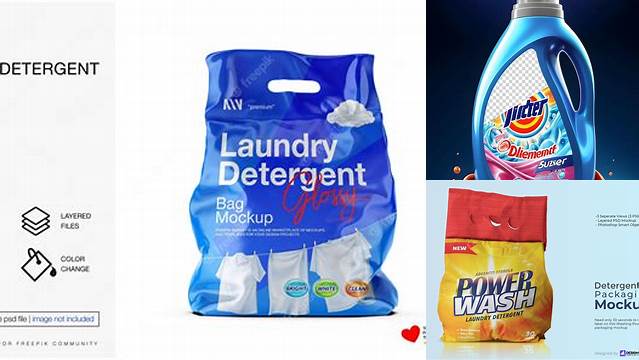 1795+ Detergent Powder Mockup Free PSD Download