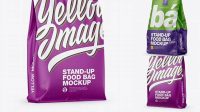 1797+ Matte Stand-up Bag PSD Mockup Half Side View Creative Digital PSD Download