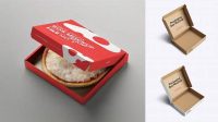 1798+ Opened Box with Snack PSD Mockup Top View Digital Download