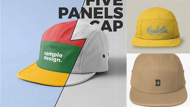 1800+ 5 Panel Cap Mockup Free Stylish PSD for Free