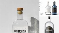 1800+ Gin Bottle Mockup Download Free