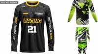 1811+ Motocross Jersey Mockup Free Premium PSD Freebie