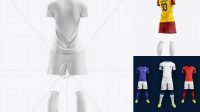 1811+ Women’s Full Soccer Kit PSD Mockup Back View Free Mockup Templates