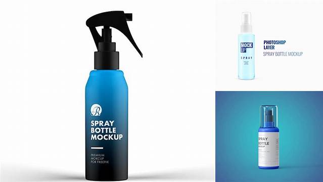 1818+ 150ml Matte Spray Bottle PSD Mockup Versatile and Modern PSD Mockup