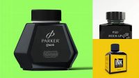 1818+ Ink Bottle Mockup Stylish PSD for Free