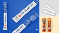 1818+ Stick Sachet Mockup Free Download Professional PSD Resource