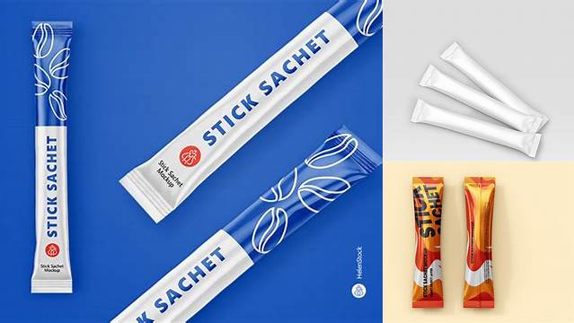 1818+ Stick Sachet Mockup Free Download Professional PSD Resource