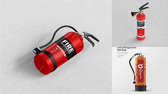 1825+ Fire Extinguisher PSD Mockup Professional PSD Mockup