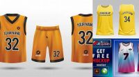 1825+ Jersey Basketball Mockup Free Download Free