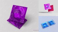 1830+ Metallised Condom Packaging PSD Mockup Versatile Mockup for Designers