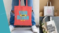 1832+ Tote Bag Mockup Generator Free Download Design Mockup