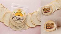 1833+ Tortilla Packaging Mockup High-Quality PSD Files