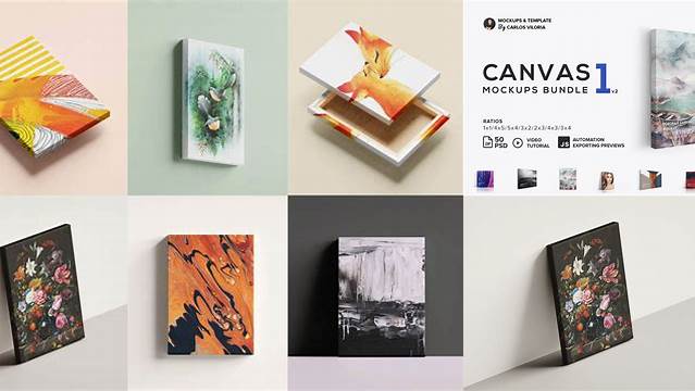 1840+ Free Canvas Mockup Generator For Free Download