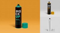 1843+ Aerosol Spray Mock up Advanced Photoshop Design Free