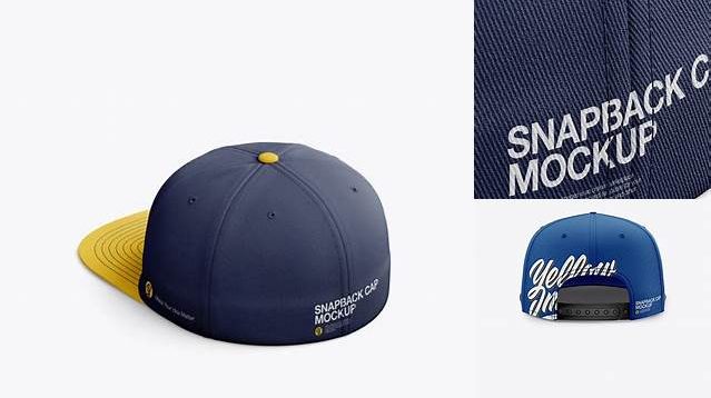 1843+ Flex Cap PSD Mockup Back Half Side View Creative Design Mockup