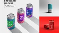 1846+ Three Cans PSD Mockup Fully Editable Photoshop PSD Free Download