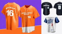 1847+ Baseball Jersey Mockup Psd Hight Resolution